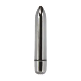 PowerBullet Platinum Mini Vibrator 9.4 cm - Multi-Speed, Silver Finish