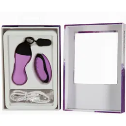 PowerBullet Vibrating Egg 10-Mode Wireless Silicone Purple