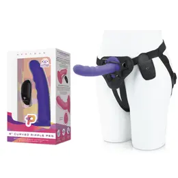 Pegasus 6-Inch Curved Wave Silicone Model with Adjustable Harness Set