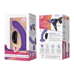 Pegasus 6'' Silicone Curved Peg - Adjustable Harness Set, Black
