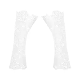 Obsessive Heavenlly White Lace Gloves One Size Elegant Bridal