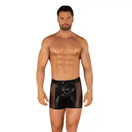 Obsessive Punta Negra Men's Swim Shorts Black S/M - Mesh Panel & Fitted Design