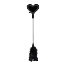 Obsessive A704 Dual-Ended Crop & Feather Tickler One Size Pink