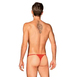 Obsessive Obsessiver Men's Thong Red Adjustable O/S