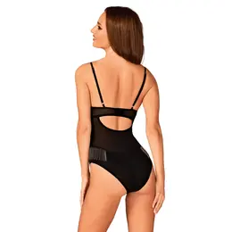 Obsessive Milladis Elegant Black Teddy with Beaded Detail XS/S