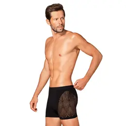 Obsessive M103 Men's Boxer Shorts Black S/M/L - Flexible Cutouts Design