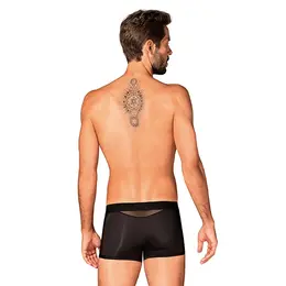 Obsessive Boldero Boxer Shorts Black L/XL - Mesh Accents, Flexible Fit