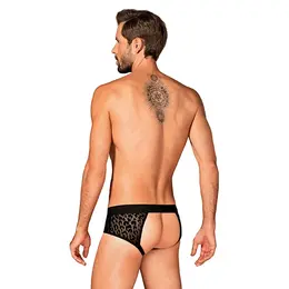 Obsessive Azmeron Jockstrap L/XL Black Animal Print Comfort Fit