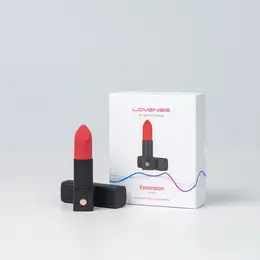 Lovense Exomoon Compact Bluetooth Lipstick-Style Vibrator Pink