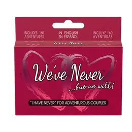 Kheper Games We’ve Never - Couples Card Game with Spinner Set