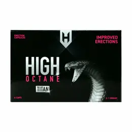 High Octane Titan Capsules for Men - Herbal Support, 6 pcs