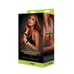 Whipsmart Glow Deluxe Buckle Cuffs Luminous Adjustable 11in