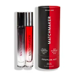 Eye of Love Matchmaker Couples Perfume Kit 2x10ml - Red & Black Diamond