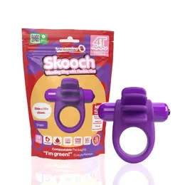 The Screaming O 4T Skooch Grape Vibrating Silicone Ring Waterproof