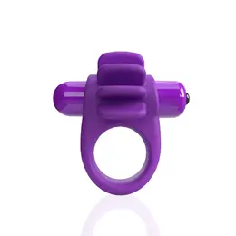 The Screaming O 4T Skooch Grape Vibrating Silicone Ring Waterproof