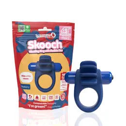 The Screaming O 4T Skooch Blueberry Vibrating Ring Silicone Waterproof