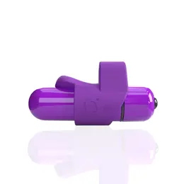 The Screaming O 4T FingO SlimGrape Finger Vibe, 6-Function, Waterproof