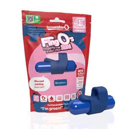 The Screaming O 4T FingO Slim Blueberry Finger Vibrator, Waterproof