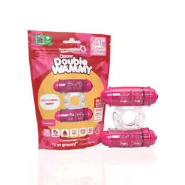 The Screaming O 4T Double Wammy Intimate Ring Strawberry Pink