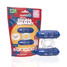 The Screaming O 4T Double Wammy Intimate Ring Blueberry Waterproof