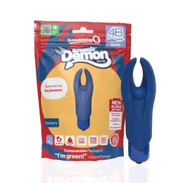 The Screaming O 4B DemonBlueberry Mini Vibe Silicone Waterproof Blue
