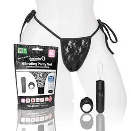The Screaming O My Secret 4T Black Panty Set with Remote Control