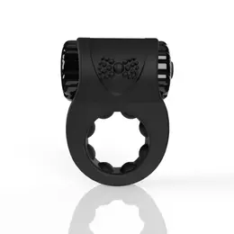 The Screaming O Charged Big O Ritz Black Rechargeable Ring, Silicone