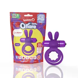 The Screaming O 4B Ohare Grape Silicone Dual-Ring Vibrating System