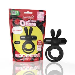 The Screaming O 4T Ohare Black - Dual Ring Vibrating Silicone System
