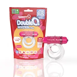 The Screaming O 4B DoubleO 6 Dual Vibrating Ring Strawberry Pink