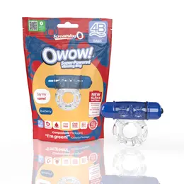 The Screaming O 4B OWow Blueberry Ring - 5-Speed, Waterproof, Eco Packaging