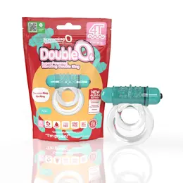 The Screaming O 4T DoubleO 6 Kiwi Vibrating Dual Ring Eco Packaging