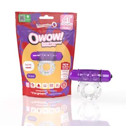 The Screaming O 4T Owow Ring Grape - Vibrating Intimate System, Purple
