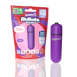 The Screaming O 4B Bullet Vibrator Grape - Compact, Waterproof, 5 Modes
