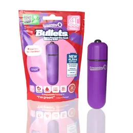 The Screaming O 4T Bullet Grape - Compact 5-Speed Waterproof Mini Massager
