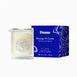 Dame Products Massage Oil Candle Melt Together - Green Tea & Fig 120g