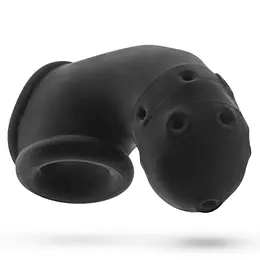 Oxballs Airlock Air-Lite Vented System Black Ice - Lightweight Chastity Device
