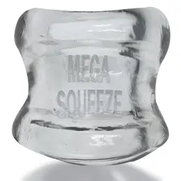 Oxballs Mega Squeeze Ergofit Clear Ballstretcher - Flexible Anatomical Design