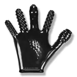 Oxballs Finger Glove Black - FLEX-TPR Textured Hand Gear Medium