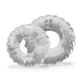 Oxballs Truckt Ring Set 2-Pack Clear - Dual-Size Stretch System