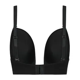 Bye Bra Ultra Plunge Support Bra Black Size L - Multiway Straps