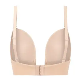 Bye Bra Ultra Plunge Bra Beige S - Deep V-Cut, Multiway Straps