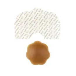 Bye Bra Breast Lift Tape & Silicone Covers Brown A-C | Hypoallergenic