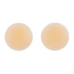 Bye Bra Silicone Reusable Non-Adhesive Nipple Covers Beige One-Size