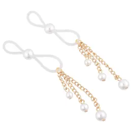 Sportsheets S&M Pearl Adjustable Nipple Ties - Elegant Faux Pearl Design