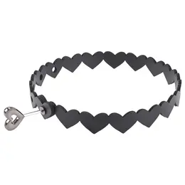 Sportsheets S&M Heart Day Collar Adjustable Faux Leather Choker