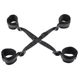 Sportsheets Sex & Mischief Adjustable Hog Tie Restraint System Black