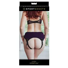 Sportsheets Lush Adjustable Harness with Interchangeable O-Rings, Black