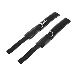 Sportsheets Sports Cuffs Black - Adjustable Neoprene Restraints Set