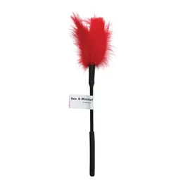 Sportsheets S&M Feather Tickler Red 33cm - Soft Touch Accessory